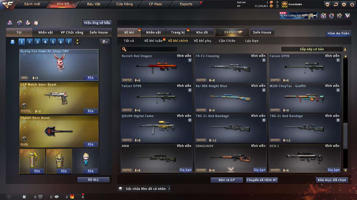 shop acc cf uy tin gia re